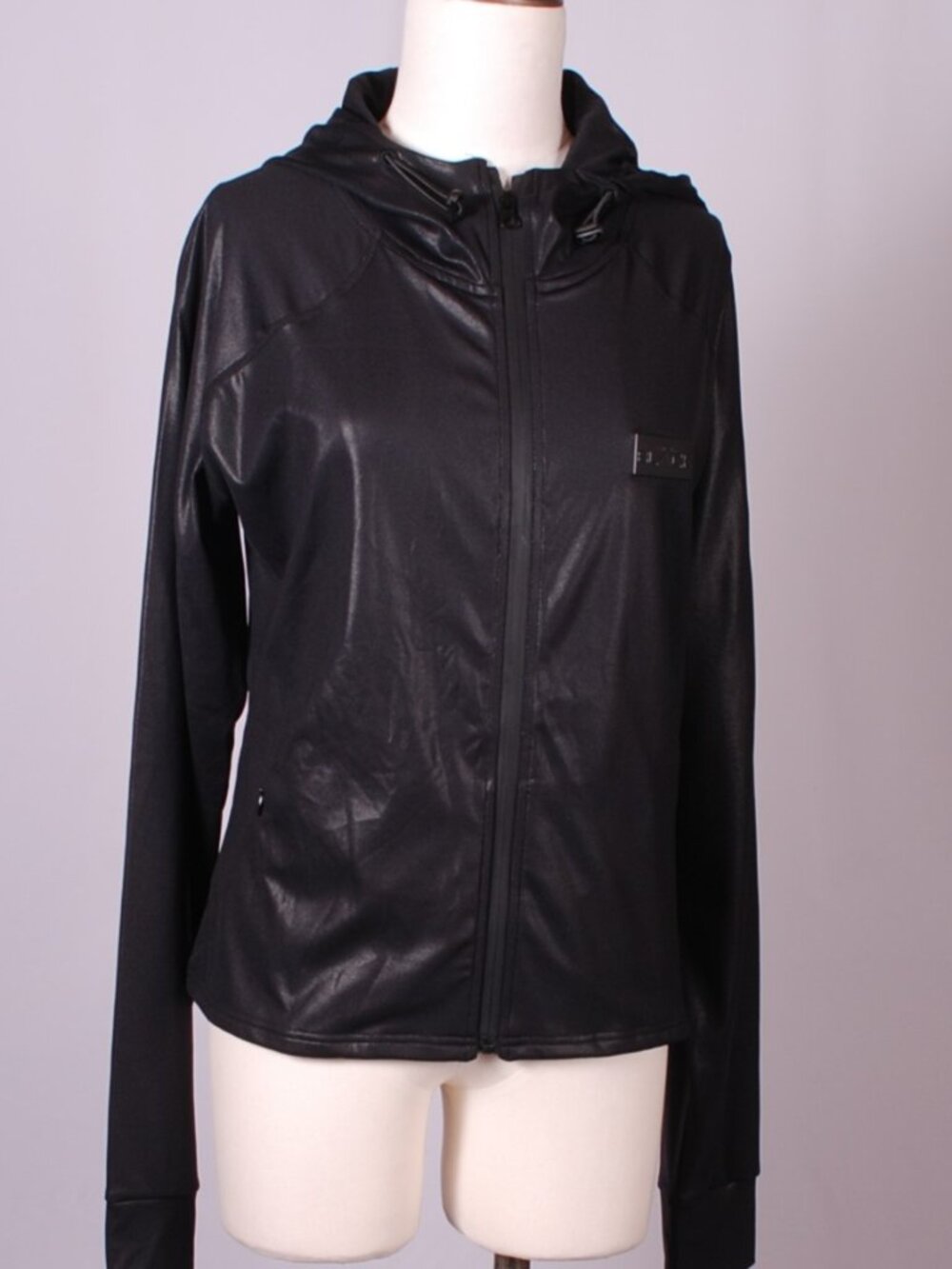 NWT Actively Black Full Zip Lightweight Jacket, Sz - Lg